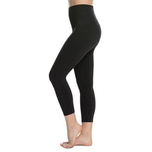 Spanx Star Black Cropped Seamless Leggings XL - Picture 1 of 4